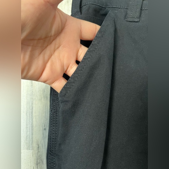 Carhartt Rugged Flex Relaxed Fit Canvas Work Pants Black Size 4R - Picture 8 of 9